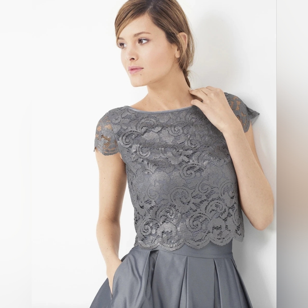 WHBM Lace Crop Top